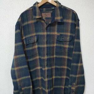 激レア XXL 90'sビンテージ ORVIS オンブレチェック シャドー ネルシャツ 40's 50's 60's 70's 80's bigmac