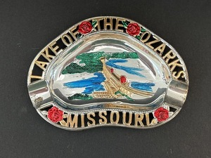 USA ヴィンテージ スーベニア アッシュトレイ ミズーリ州 Missouri 灰皿 1950s 1960s vintage souvenir Antique ashtray [va-355]