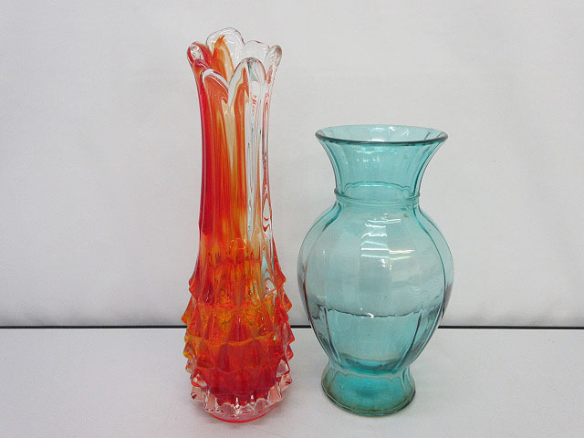 2024年最新】Yahoo!オークション -ガラス花瓶 赤の中古品・新品・未