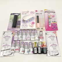 ★ss6075　ジェルネイル用品　21点セット　未使用品含む　ベース　トップジェル　カラージェル　キャン★ドゥ　UVライト　送料無料★_画像1