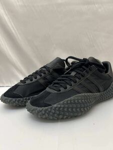 20240116【adidas】アディダス COUNTRY×KAMANDA カントリーカマンダ ローカットスニーカー 25.5cm ブラック ee3642 スニーカー