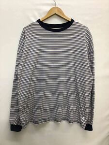 20240126【ROTOL】ロトル WIDE TWIST L/S BORDER 長袖Tシャツ L マルチカラー ボーダー R23SCHD25