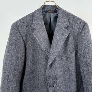 希少《 Mint Condition / Made in USA 》80s90s 極上品【 Brooks Brothers グレー ブルー ツイード ジャケット 43 アメリカ製 ビンテージ】