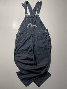 00s- OLD EVISU オーバーオール ローオンス ダブルニー ヴィンテージ エヴィス