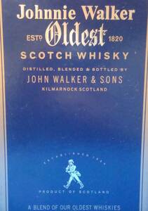  ベスト・スコッチ Johnnie Walker Blue Label ジョニーウオーカー ブルー・ラベル 未開栓 貴重品 旧ボトル 750ml 43% ヴィンテージ