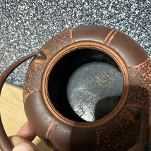 南部鉄器 鉄瓶 茶道具 急須 南部鉄瓶 煎茶道具 鉄器 釜敷 鍋敷 亀甲 六角 岩錆 格安売り切りスタート1048_画像3