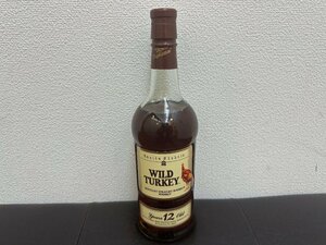 1円スタート【未開栓】古酒　WILD TURKEY ワイルドターキー 12年 KENTUCKY STARAIGHT バーボンウイスキー 750ml 50.5%ALC