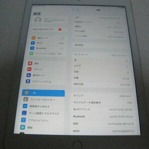 ドコモ iPad Wi-Fi+Cellular 32GB 第5世代 No196の画像7