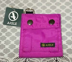 AIGLE エーグル 二つ折財布 ナイロン小銭入れ 