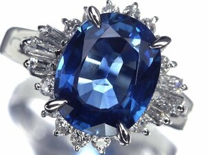 UM10701S【売り切り】新品【RK宝石】≪Sapphire≫ 鮮やかな色彩!! 極上サファイア 大粒2.4ct!! 極上ダイヤモンド Pt900 高級リング ダイヤ