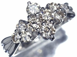 OM10440T【1円～】新品【RK宝石】《Diamond》豪華絢爛!! 極上ダイヤモンド 総計1.00ct!! Pt900 高級リング ダイヤ