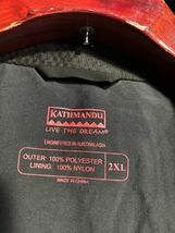 KATHMANDU カトマンドゥ　GORE-TEX ゴアテックス　止水ジッパー　裏付き　ナイロン　ジャケット　黒　2XL XXL ブラック_画像8