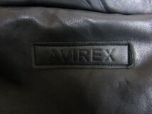 ★AVIREX アヴィレックス★メンズ 羊革ソフトラムスキン レザーダウンジャケット 6141050★R51224049A_画像9