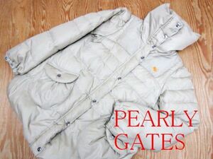 ★パーリーゲイツ PEARLYGATES★レディース デザインダウンコート ベージュ★R60121028B