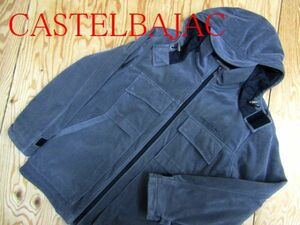 ★カステルバジャック Castelbajac★メンズ バックベアーロゴ 起毛フーディジップジャケット★R60128051A