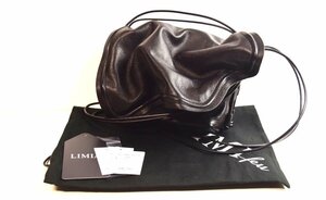 ICH【中古美品】 極美品 Yohji Yamamoto ヨウジヤマモト COVERED OIL SHRINK BAG ショルダーバッグ ブラック 〈205-240109-ss25-ICH〉