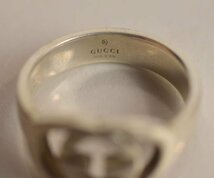 ICH【中古品】 GUCCI グッチ インターロッキングG SV925 リング 17号 アクセサリー 5.8g 〈207-240130-ss5-ICH〉_画像4