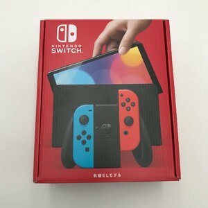 FUR【中古未使用】任天堂 Nintendo Switch(有機ELモデル) Joy-Con(L) ネオンブルー/(R) ネオンレッド【034-240112-KO-03-FUR】