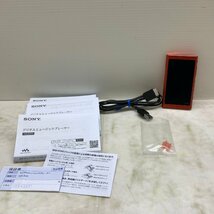 MIN【中古美品】 MSMK SONY WALKMAN ウォークマン Aシリーズ NW-A55 16GB トワイライトレッド 〈95-240116-YF-15-MIN〉_画像4