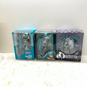 MIN【現状渡し品】 MSMO 初音ミクフィギュア3体まとめセット モエコレ＋シリーズ・CMver. 〈53-240125-YF-16-MIN〉