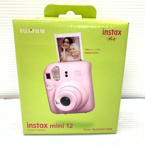 MIN【未使用品】 MSMK FUJIFILM チェキ インスタントカメラ instax mini 12 プロッサムピンク 〈94-240129-YF-1-MIN〉