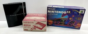 IZU【ジャンク品】 レトロゲーム ハード　ニンテンドー64 セガサターン PS3　本体 ジャンク品 まとめて 〈023-240108-NF-05-IZU〉