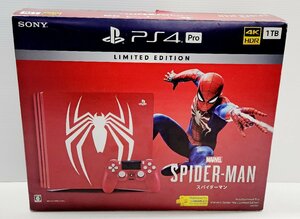 IZU【中古品】 PlayStation4 Pro プレイステーション4 PS4 本体 Marvel's Spider-Man Limited Edition 〈033-240111-AS-28-IZU〉