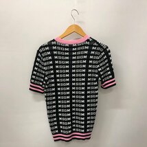 TEI 【中古品】 MSGM 2841MDM113 SHORT SLEEVE LOGO KNIT エムエスジーエム ニット サイズS 〈168-240118-MK-1-TEI〉_画像2