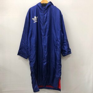 TEI 【現状渡し品】 ADIDAS 90S デサント期 ベンチコート ブルー サイズL アディダス ベンチコート アウター 〈148-240123-YO-6-TEI〉