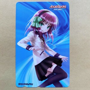 [ unused ] telephone card 50 times Angel Beats! -Track Zero- Angel Be tsu