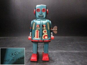 菱にKOマーク　ブリキロボット　日本製　吉屋　昭和レトロ　稼動品　ジャンク