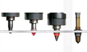 M5用 4.5mm穴 平面カッタータイプ / フロードリル バーリングドリル　タッピング用途　ボール盤