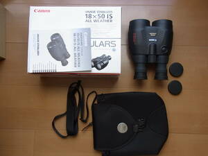 Canon 防振（手振れ防止）双眼鏡　18X50 IS　中古