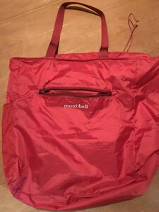  Mont Bell poketabru tote bag L red tote bag 