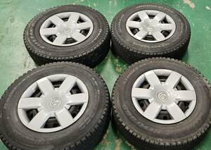 1円～☆冬用☆TOYOTA ハイエース純正☆195/80R15L LT☆BS ブリザックREV969☆バリ溝 4本セット☆