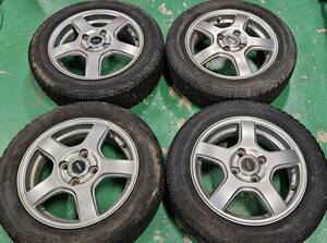 1円～☆冬用☆BS TOPRUN AW☆155/65R14 75Q☆BS アイスパートナー☆バリ溝 4本セット☆