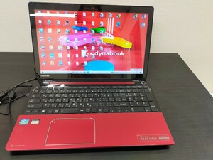 1円〜☆TOSHIBA dynabook T653/68 （モデナレッド）PT65368JBMR ノートパソコンWindows10 c Corei7