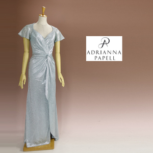  new goods a doria napaperu2/7 number light blue silver long dress party dress short sleeves wedding two next .... formal presentation musical performance ..47F1301