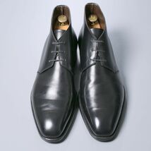 MF7452//*グレンソン/GRENSON*ROCHDALE/メンズ6.5E/プレーントゥ/チャッカブーツ/ショートブーツ/革靴/黒/ブラック_画像5