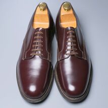 TG9413//英国製*サンダース/SANDERS*1384R/ミリタリーコレクション/メンズ7/プレーントゥ/レザーシューズ/革靴/茶/ブラウン_画像1