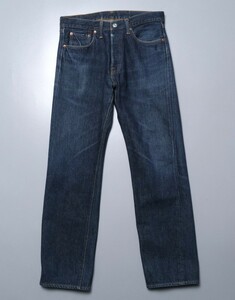 TH0467◇DENIME/ドゥニーム ボタンフライ 紙パッチ セルビッチ ジーンズ デニムパンツ メンズ ブルー系