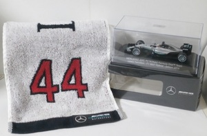 未使用箱付 2016年鈴鹿 Mercedes AMG PETRONAS F1 Lewis Hamilton ロズベルグ 1/43 ミニカー マフラータオル付