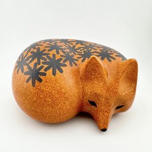 限定　希少品　ミナ ペルホネン リサ ラーソン展 キツネ 狐 minaperhonen Lisa LARSON SWEDISH CERAMIC ARTIST展 FOX