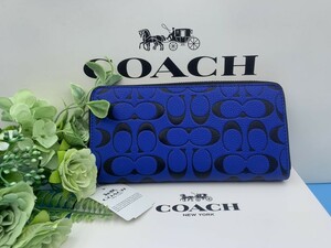 コーチ COACH 長財布 財布 レディース メンズ ファッション プレゼント 贈り物 ギフト シグネチャー ロング ジップ 新品 未使用 CA298 A081