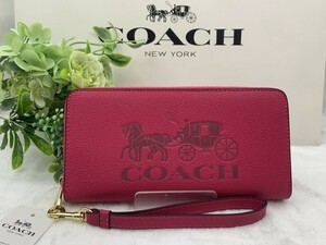 コーチ COACH 長財布 財布 ギフト レディース プレゼント 贈り物 ロング ジップ ホースキャリッジ 馬車 ファッション C3548 B330 