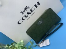 コーチ COACH 長財布 財布 シグネチャーラウンドファスナー ロング ジップ ファッション レディース メンズ 新品 未使用 C4715 C100_画像2