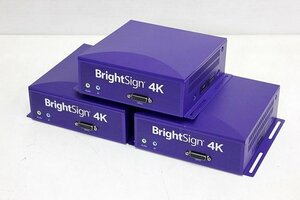 BrightSign デジタルサイネージプレーヤー 3台セット●4K242 中古●送料無料