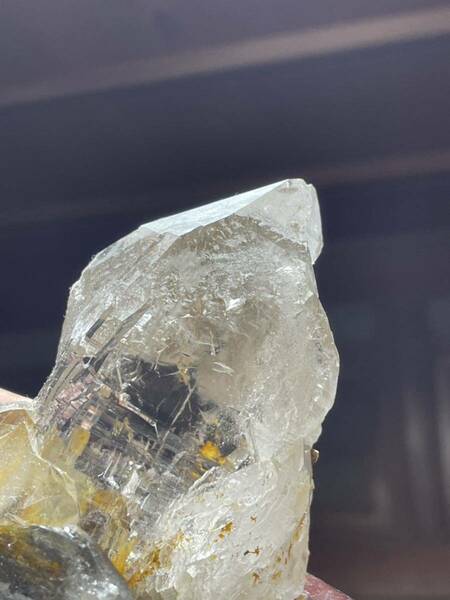 天然石 原石 水晶 レムリアンシード 希少 ハーベストムーンに当てました。縁起物