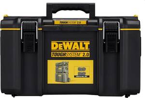デウォルト(DeWALT) タフシステム2.0 システム収納BOX Mサイズ 工具箱 収納ケース ツールボックス DS300 積み重ね収納 DWST83294-1