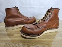 REDWING/レッドウィング/6inch Classic Moc/6インチ クラシックモック/ワークブーツ/アイリッシュセッター/US9/27.0/875/ブラウン/707_画像8